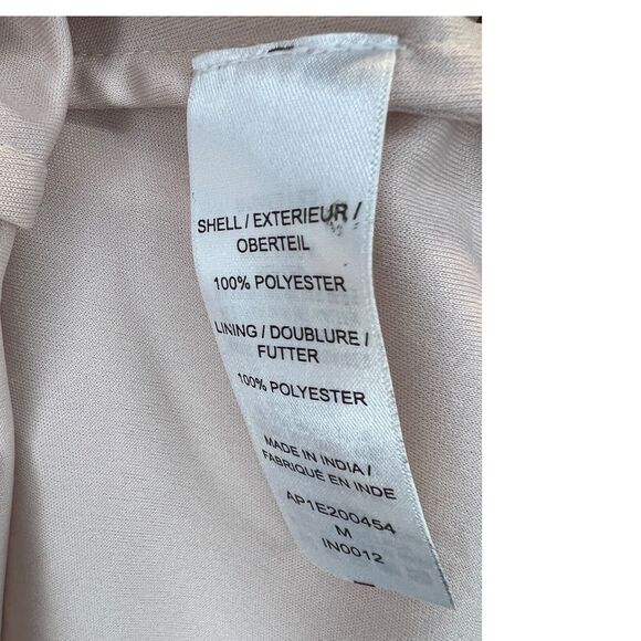 Adrianna Papell Beaded Bodice Chiffon Evening Gown Sz 6 Blush Dusty Pink Keyhole - Picture 8 of 8